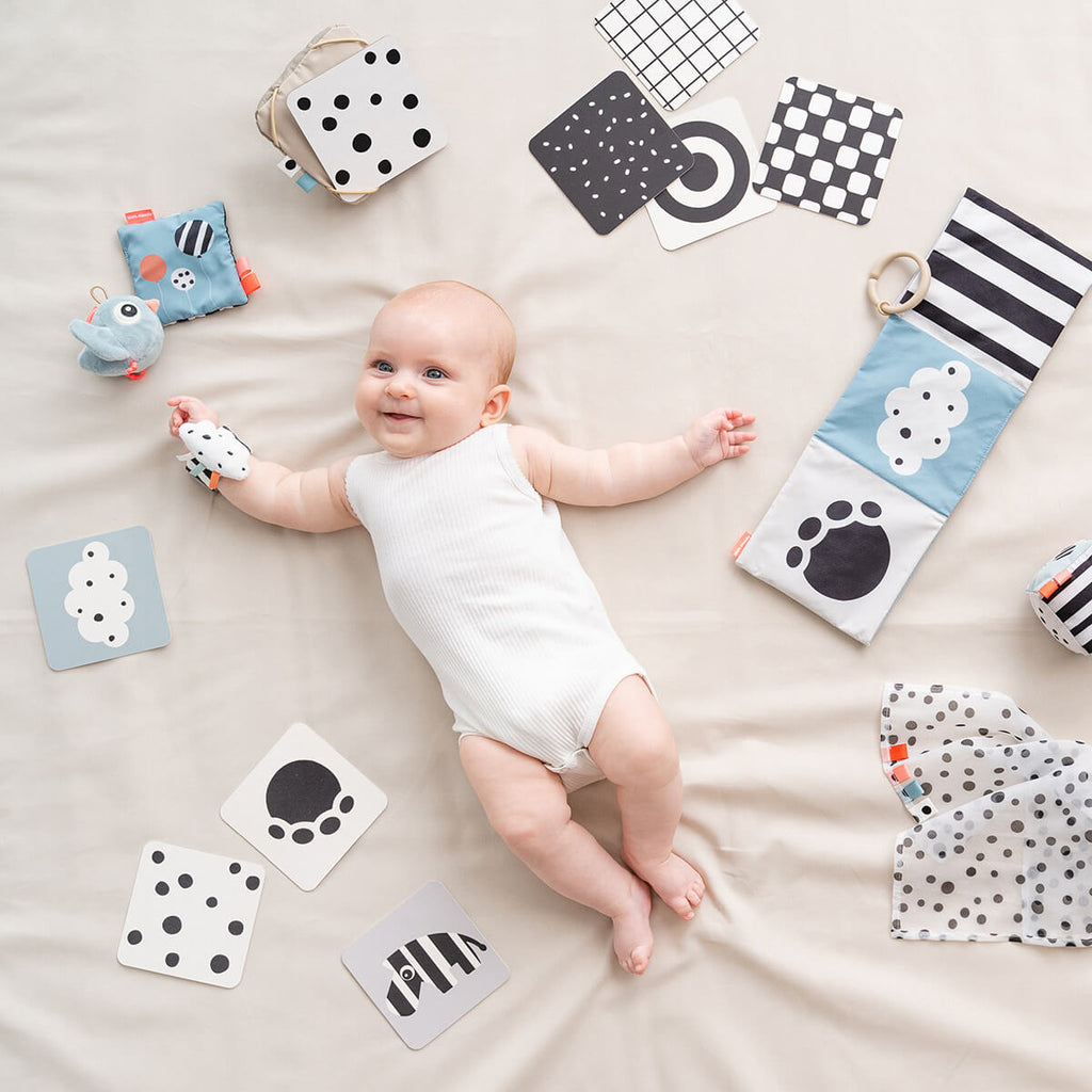 Baby Contrast Kaarten Deer Friends Colour mix - set van 10 - Activiteitenspeelgoed Done by Deer - In den Olifant