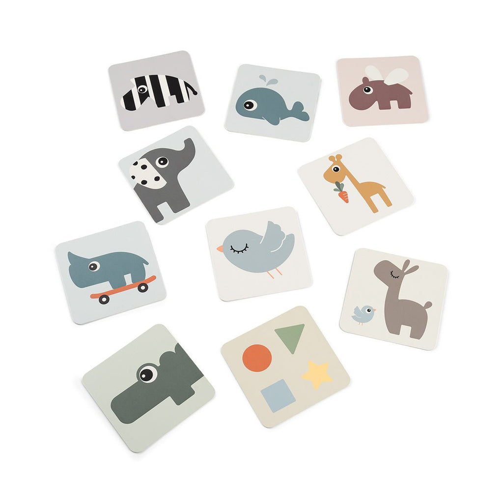 Baby Contrast Kaarten Deer Friends Colour mix - set van 10 - Activiteitenspeelgoed Done by Deer - In den Olifant