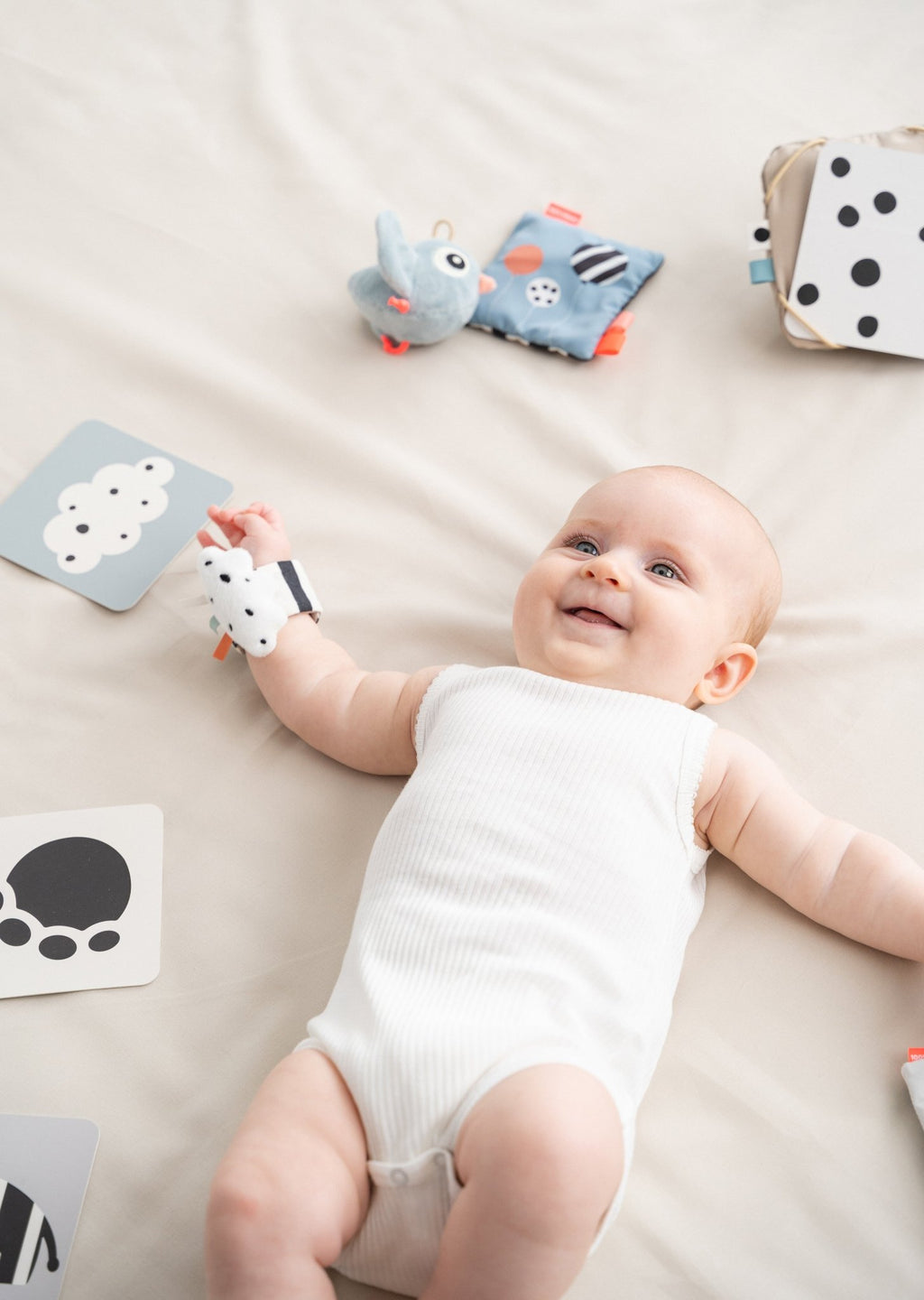 Baby Contrast Kaarten Deer Friends Colour mix - set van 10 - Activiteitenspeelgoed Done by Deer - In den Olifant
