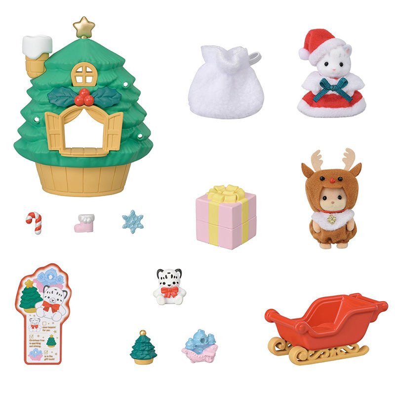 Baby Kerstboomset - met 2 popjes - Speelsets Sylvanian Families - In den Olifant