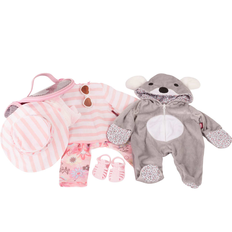 Babypop Always Chic met 2 outfits en accessoires - 48 cm - Babypoppen Götz - In den Olifant