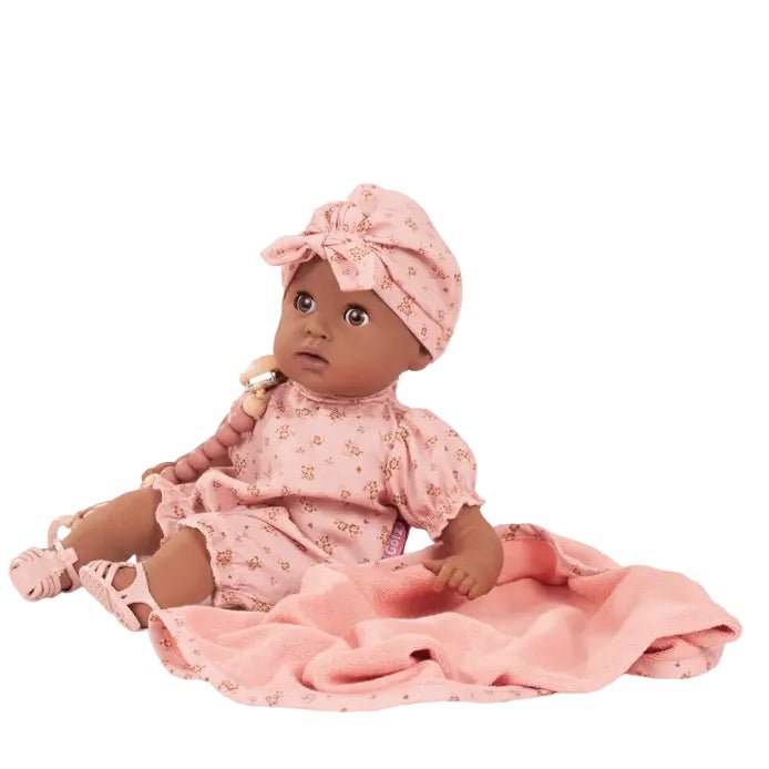 Babypop Cosy Aquini Millefleur - 33 cm - Babypoppen Götz - In den Olifant