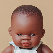 Babypop MF&M Afrikaanse jongen 21cm - Babypoppen Miniland - In den Olifant