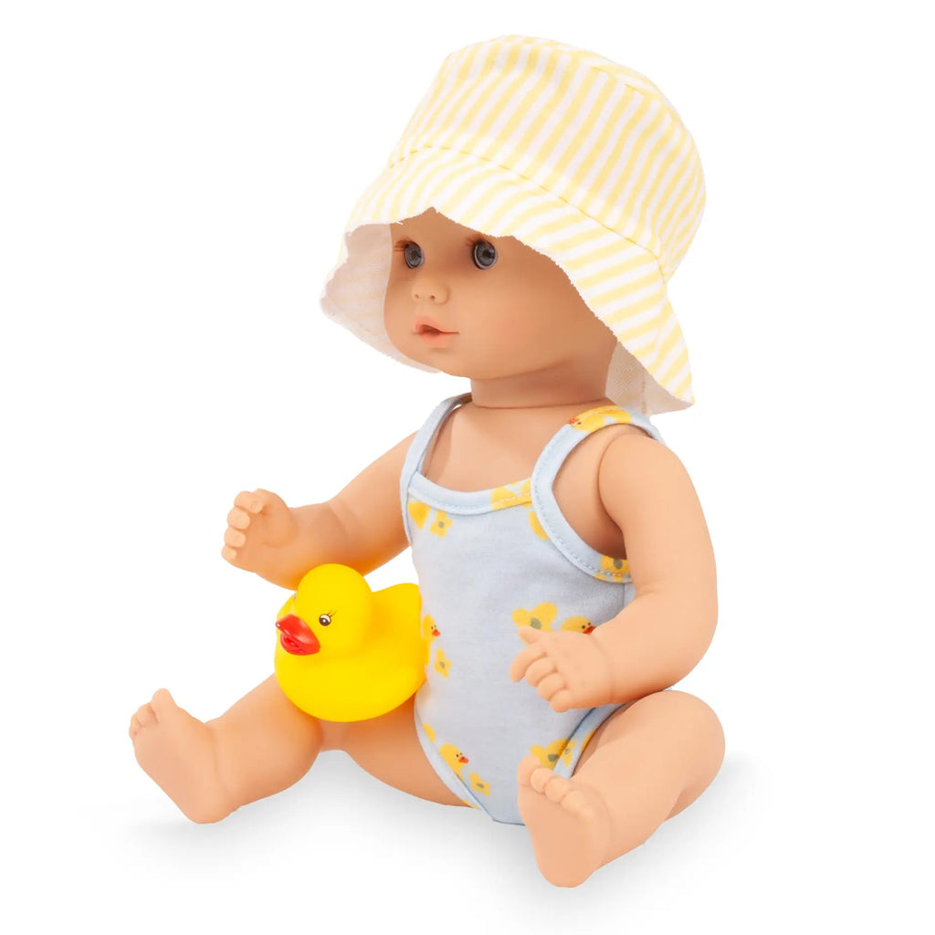 Babypop Sleepy Aquini Bathing Duck Girl - 33 cm - Babypoppen Götz - In den Olifant