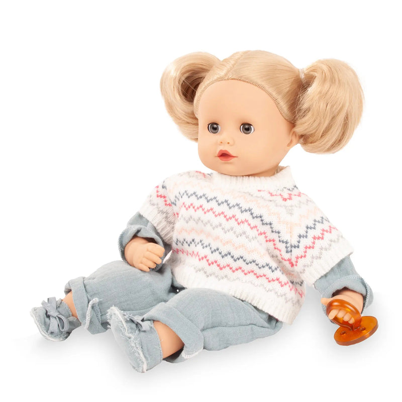 Babypop Sleepy Muffin Zick Zack - 33 cm - Babypoppen Götz - In den Olifant