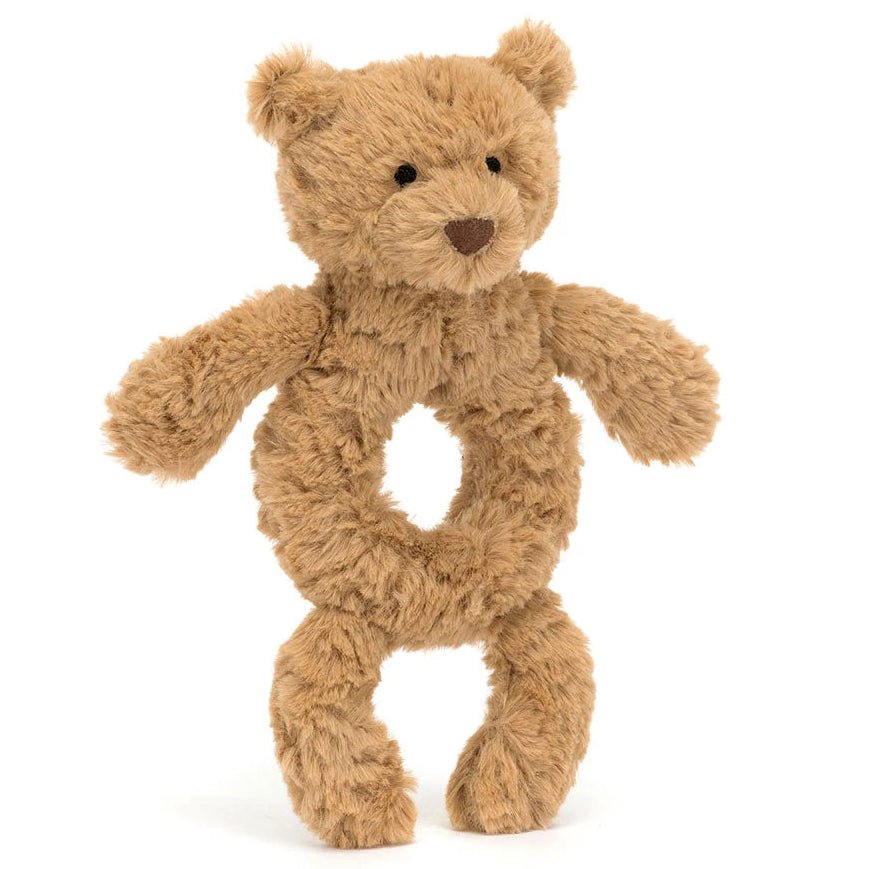 Babyspeeltje Bartholomew Bear Ring Rattle - 18 cm - Rammelaars Jellycat - In den Olifant