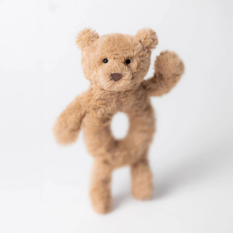 Babyspeeltje Bartholomew Bear Ring Rattle - 18 cm - Rammelaars Jellycat - In den Olifant