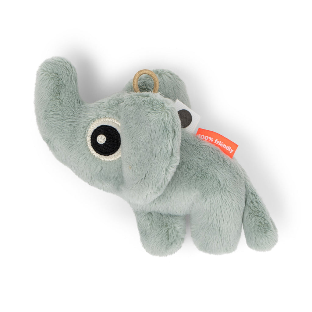 Babyspeeltje Tiny sensory rattle Elphee Blue - 10 cm - Rammelaars Done by Deer - In den Olifant