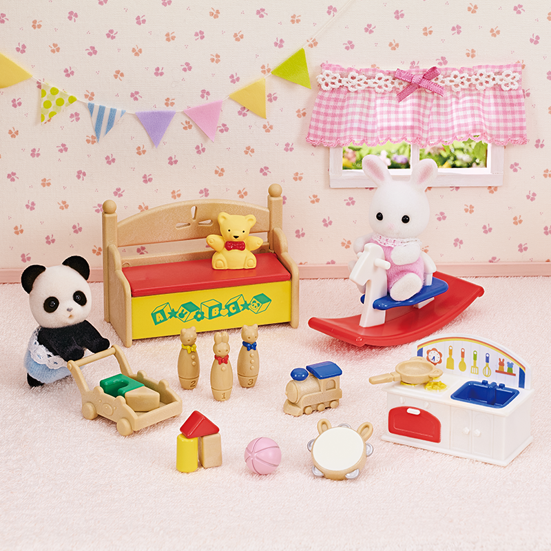 Speelset Baby's Toy Box - Snow Rabbit & Panda Babies