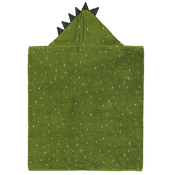 Badcape Mr. Dino - 75 x 75 cm - Badlinnen Trixie - In den Olifant