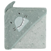 Badcape Mr. Shark - 75 x 75 cm - Badlinnen Trixie - In den Olifant