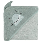 Badcape Mr. Shark - 75 x 75 cm - Badlinnen Trixie - In den Olifant