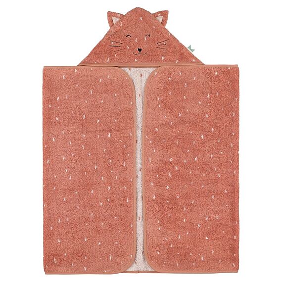 Badcape Mrs. Cat - 75 x 75 cm - Badlinnen Trixie - In den Olifant