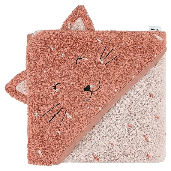 Badcape Mrs. Cat - 75 x 75 cm - Badlinnen Trixie - In den Olifant