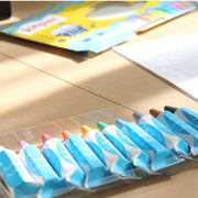 Badkrijtjes Kitpas Rice bran Wax Bath Crayons - set van 10 met spons - Kleuren en tekenen Kitpas - In den Olifant