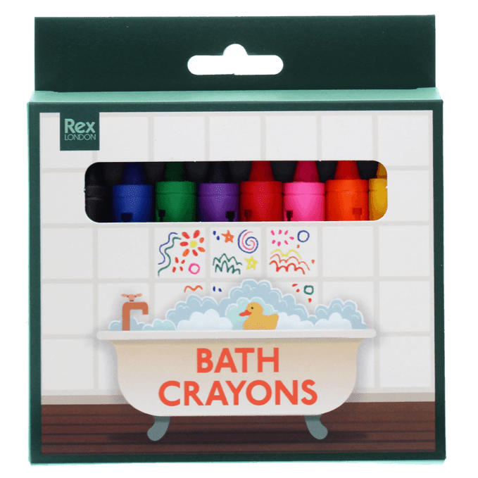 Badkrijtjes - set van 8 - Kleuren en tekenen REX London - In den Olifant