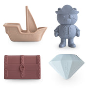 Badset Pirate - set van 4 - Badspeelgoed Mushie - In den Olifant