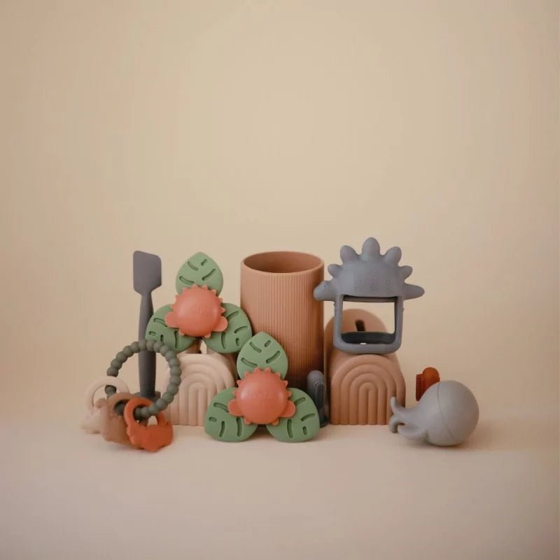 Badset Pirate - set van 4 - Badspeelgoed Mushie - In den Olifant