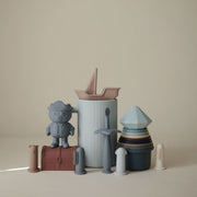 Badset Pirate - set van 4 - Badspeelgoed Mushie - In den Olifant