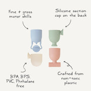 Badset Pour and Play - set van 4 - Badspeelgoed Mushie - In den Olifant