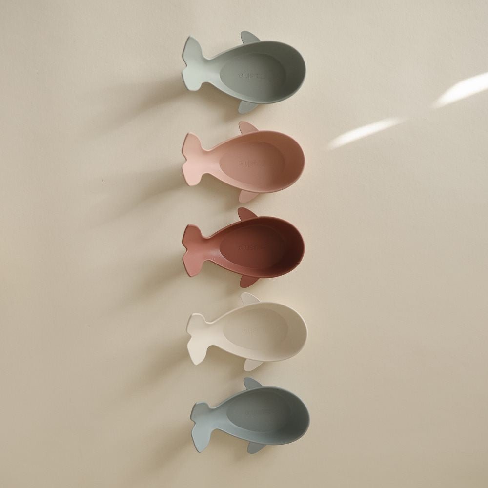 Badspeelgoed Whale Bath Stackers Original - set van 5 - Badspeelgoed Mushie - In den Olifant