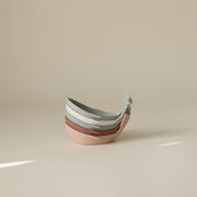 Badspeelgoed Whale Bath Stackers Original - set van 5 - Badspeelgoed Mushie - In den Olifant