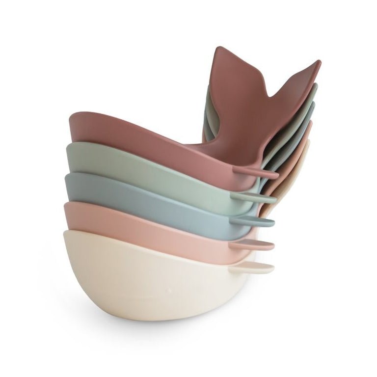 Badspeelgoed Whale Bath Stackers Original - set van 5 - Badspeelgoed Mushie - In den Olifant