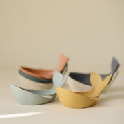 Badspeelgoed Whale Bath Stackers Retro - set van 5 - Badspeelgoed Mushie - In den Olifant