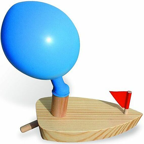 Houten Ballon Bootje