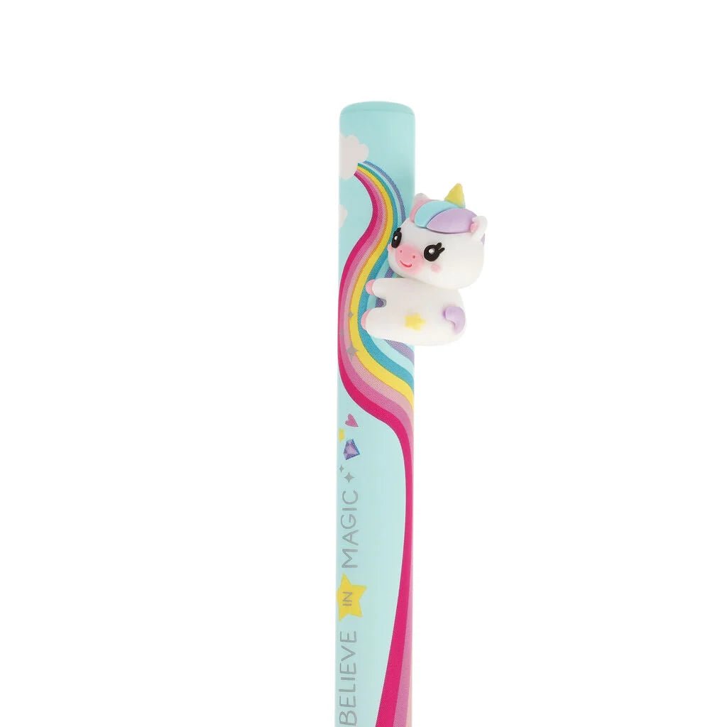 Balpen Free Hugs Unicorn - roze inkt - Schrijfwaren Legami - In den Olifant