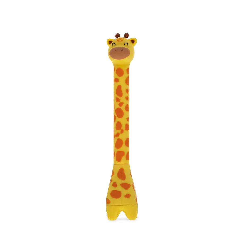 Balpen Stand - Ink Ovation - Ballpoint Pen With Base - Giraffe - 1 Mm - Blue Ink - Schrijfwaren Legami - In den Olifant