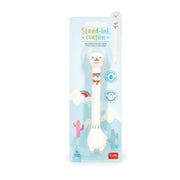 Balpen Stand-Ink Ovation - Ballpoint Pen With Base - Llama - 1 Mm - Sky Blue Ink - Schrijfwaren Legami - In den Olifant