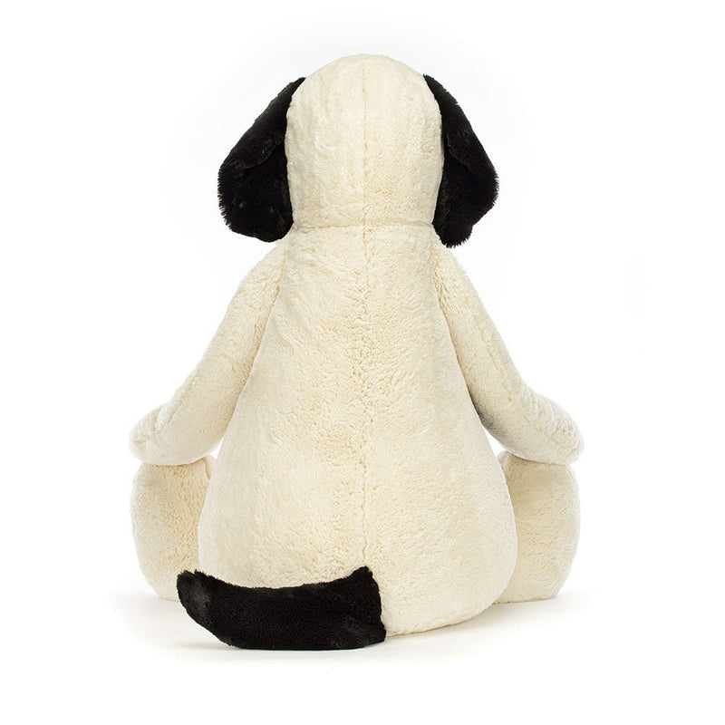 Bashful Black & Cream Puppy Giant - 94 cm - Huisdieren Jellycat - In den Olifant