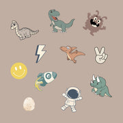 Basket Pins Dinosaurs - set van 6 - Fietsaccessoires Banwood - In den Olifant