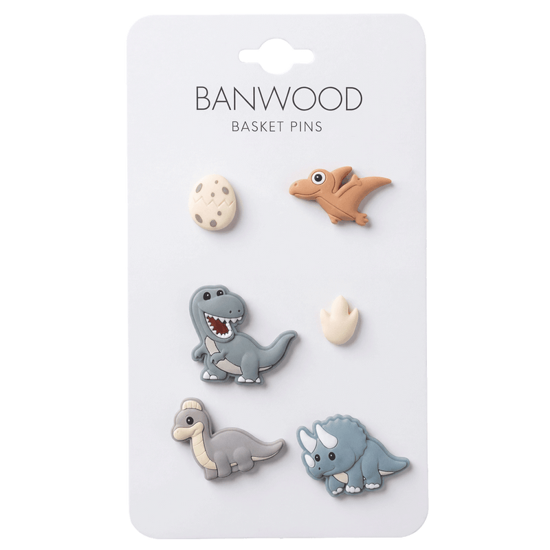 Banwood Pin & Ride Pins Set Dinosaurs - Fietsaccessoires Banwood - In den Olifant