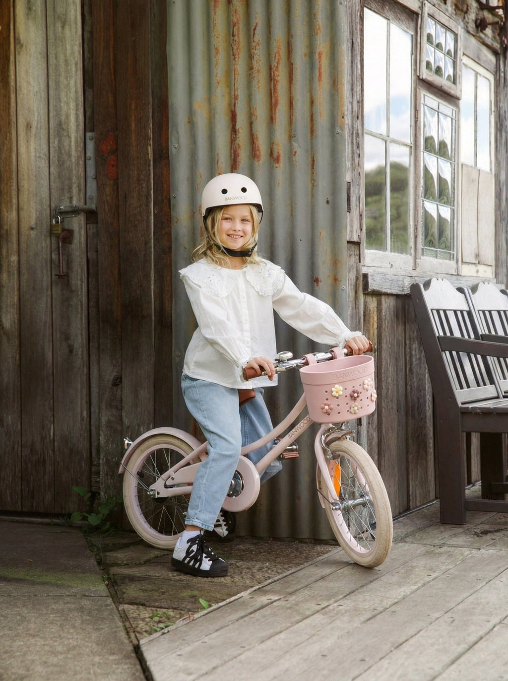 Basket Pins Flowers - set van 6 - Fietsaccessoires Banwood - In den Olifant
