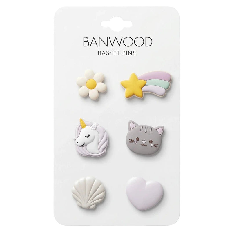 Basket Pins Magic - set van 6 - Fietsaccessoires Banwood - In den Olifant