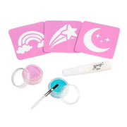 Beauty set Unicorn - Glitter tattoos, blauw, roze - Kinderschmink en tattoos Souza for kids - In den Olifant