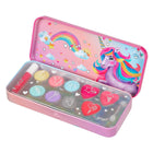 Beauty set Unicorn - Oogschaduw & lipgloss, roze, blauw, paars - Kinderschmink en tattoos Souza for kids - In den Olifant