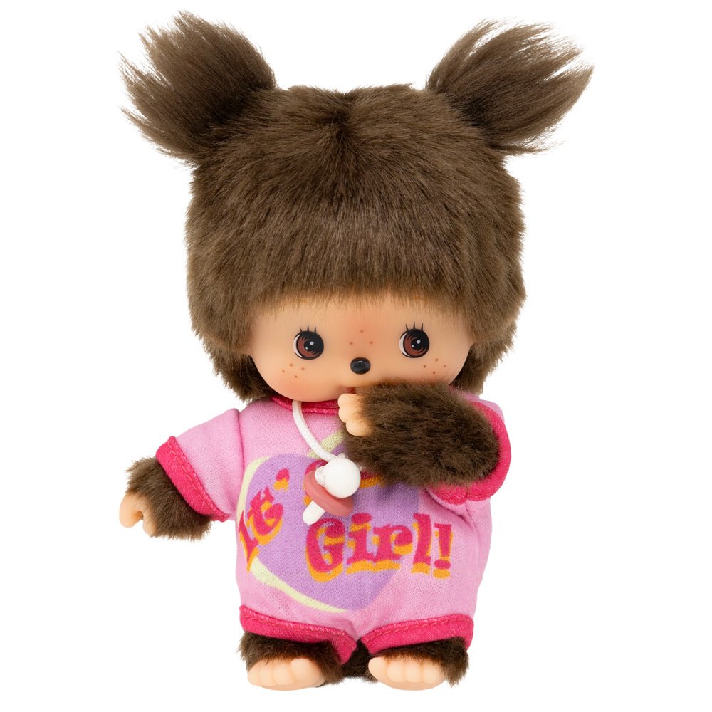 Bebichhichi Romper It's a Girl - 16 cm - Fantasieknuffels Monchhichi - In den Olifant