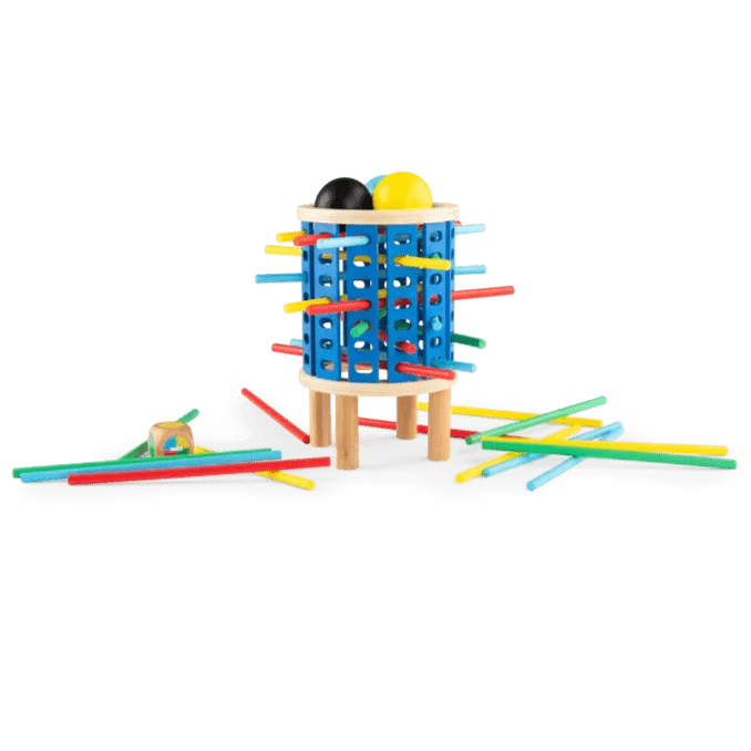 Behendigheidsspel Giga Bomb in hout - Les Loufoques - Behendigheidspellen Moulin Roty - In den Olifant