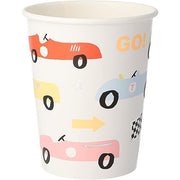 Bekers Race Car Cups - Set Van 8 - Feestbekers Meri Meri - In den Olifant