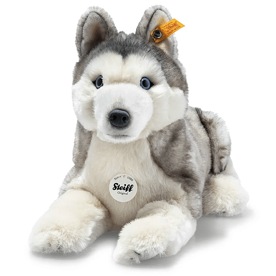 Knuffel Hond Bernie Husky White - 33 Cm