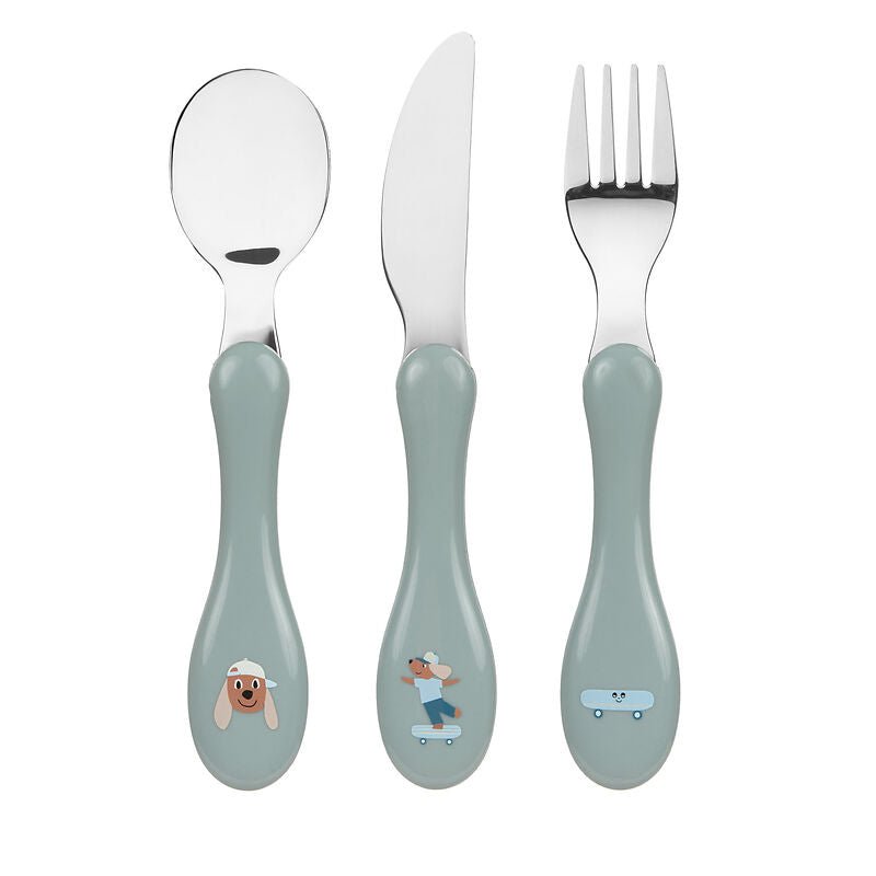 Bestek Tiny Team Dog - set van 3 - Aan tafel Lässig - In den Olifant