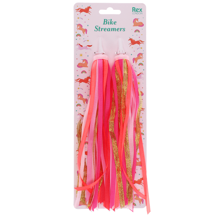 Bicycle streamers - Pink Bike Streamers Unicorn - Fietsaccessoires REX London - In den Olifant