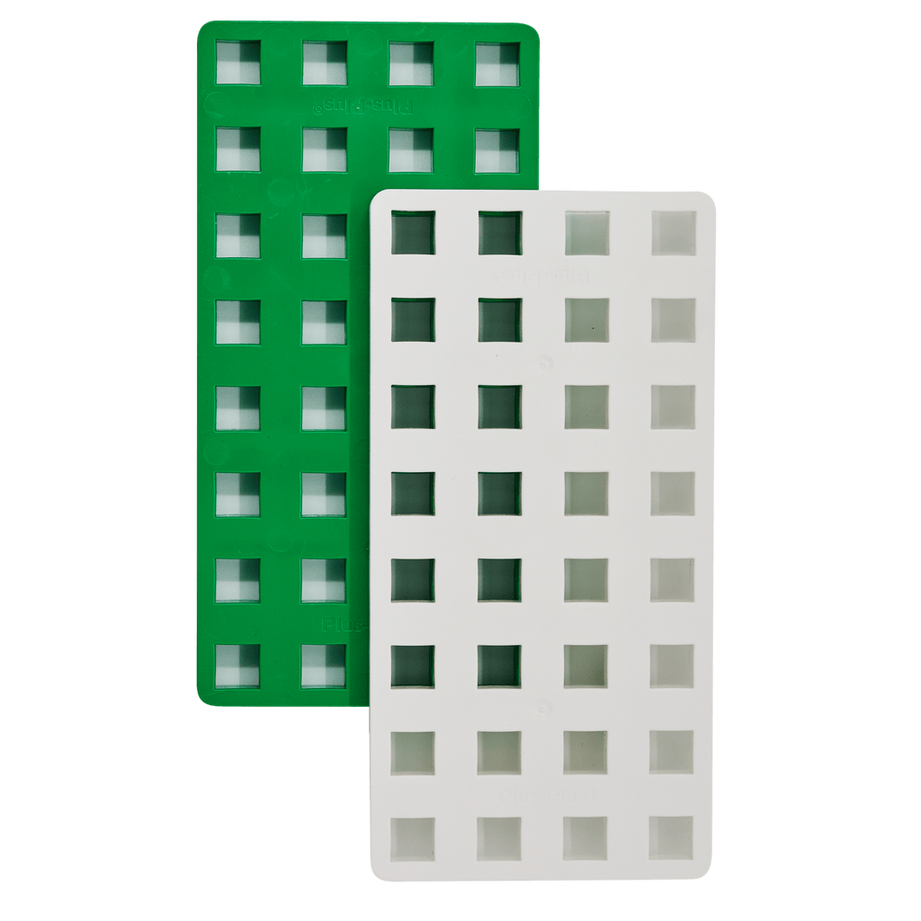BIG Plus - Plus Bouwplaten Groen Wit - 2 stuks - Bouwsets Plus - Plus - In den Olifant