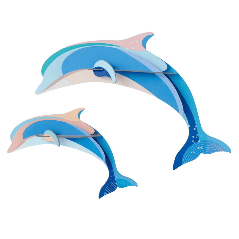 Big Wild Animals - Dolphin Couple - Muurdecoratie Studio Roof - In den Olifant
