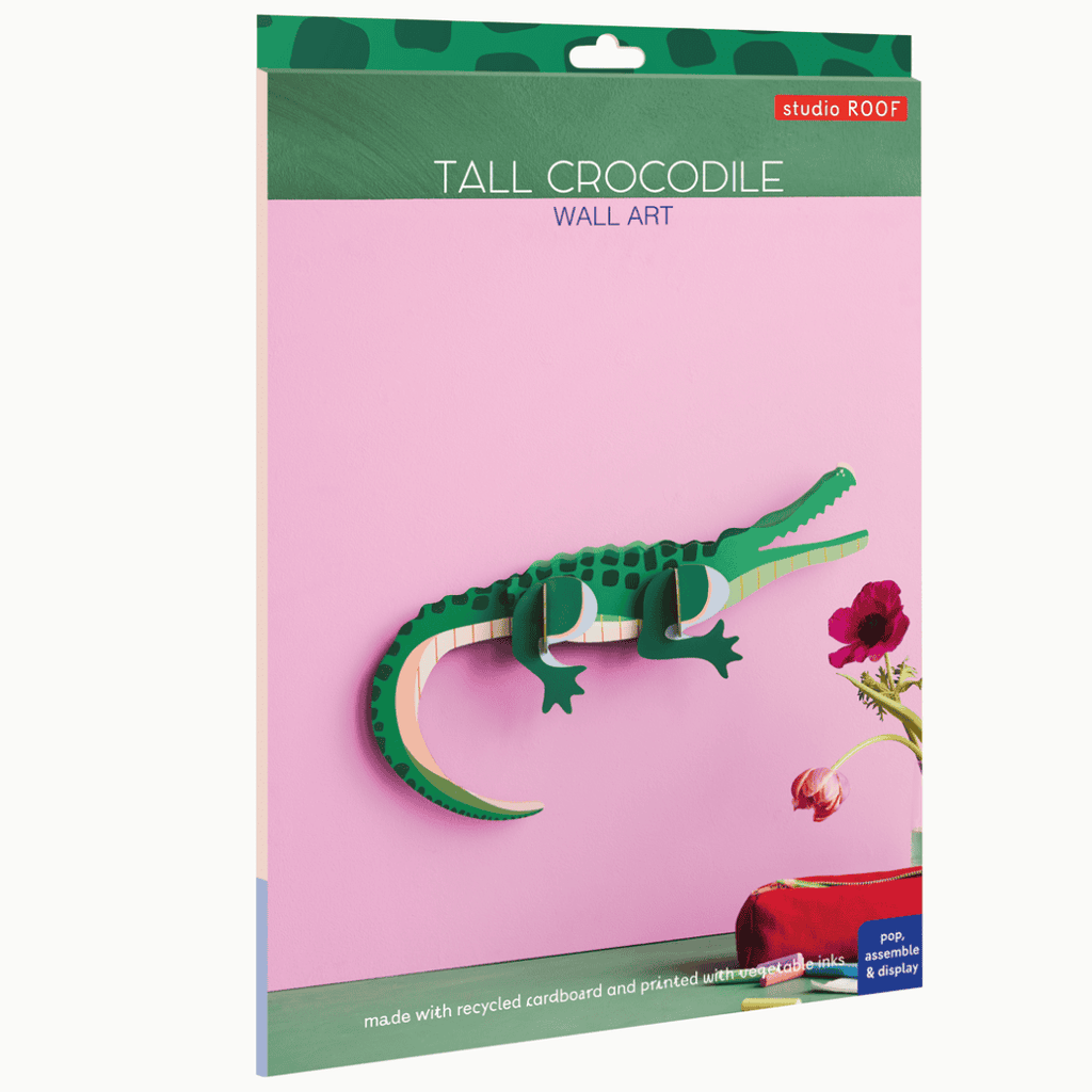 Big Wild Animals - Tall Crocodile - Muurdecoratie Studio Roof - In den Olifant