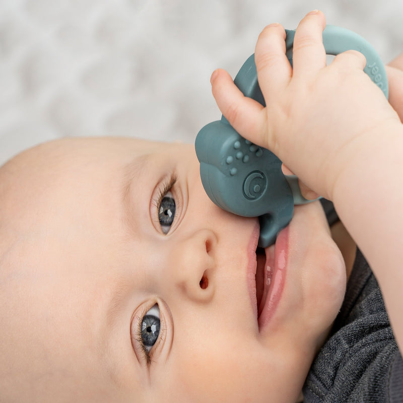 Bijtringen Deer friends Green/Blue - set van 2 - Bijtspeelgoed Done by Deer - In den Olifant