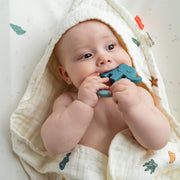 Bijtringen Deer friends Green/Blue - set van 2 - Bijtspeelgoed Done by Deer - In den Olifant